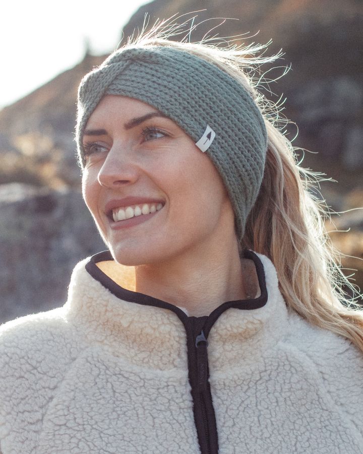 TreeHeadband Knitted Twist Cosy Cool Matcha - HEADBAND - NIKIN EU