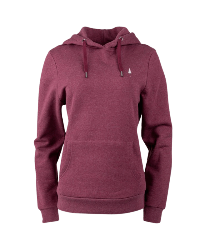 TreeHoodie Women Bordeaux Mel (1st Edition) - HOODIE - NIKIN EU