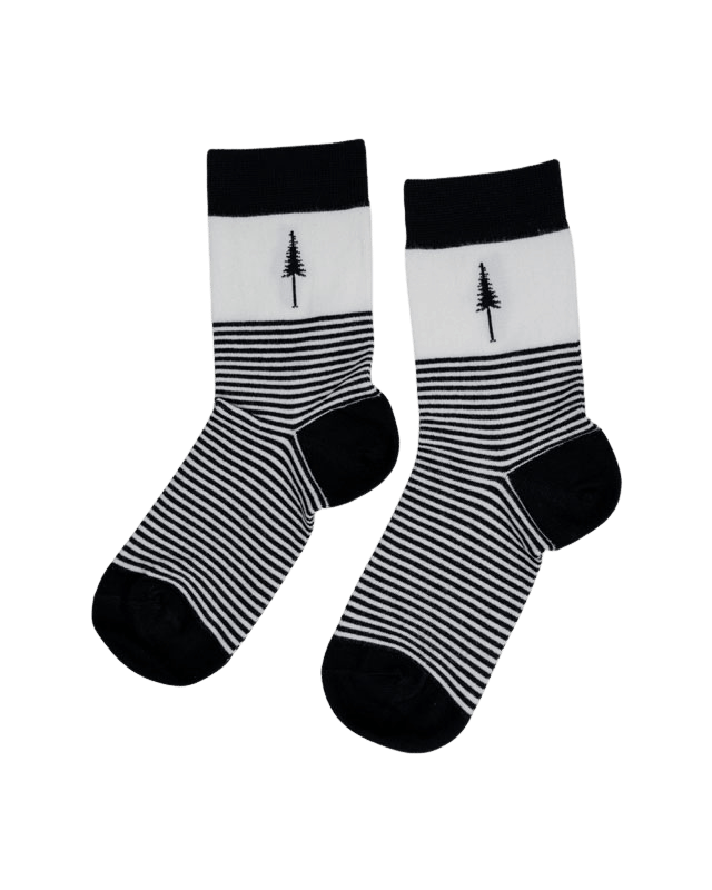 TreeSocks Standard Stripes Black - SOCKS - NIKIN EU