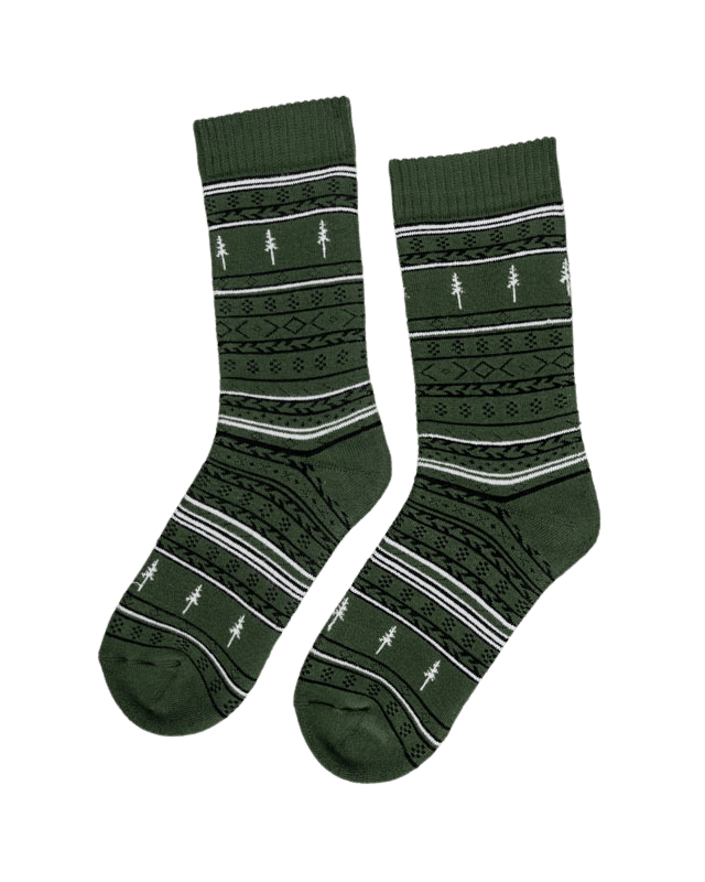 TreeSocks Cosy Norwegian Green - SOCKS - NIKIN EU