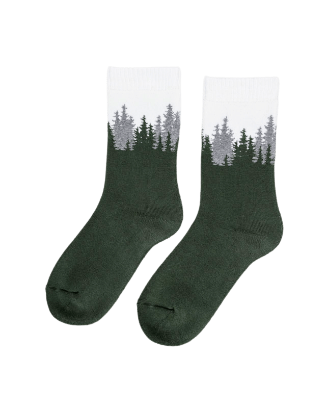 TreeSocks Cosy Double Forest Green - SOCKS - NIKIN EU