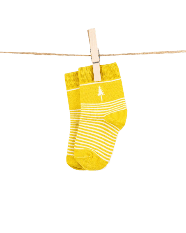 TreeSocks Kids Stripes Yellow - SOCKS - NIKIN EU