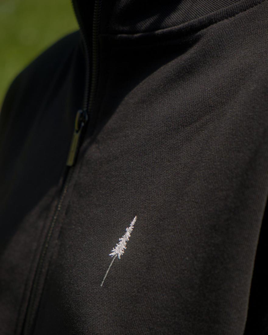 TreeSweater Quarter Zip Black - SWEATER - NIKIN EU