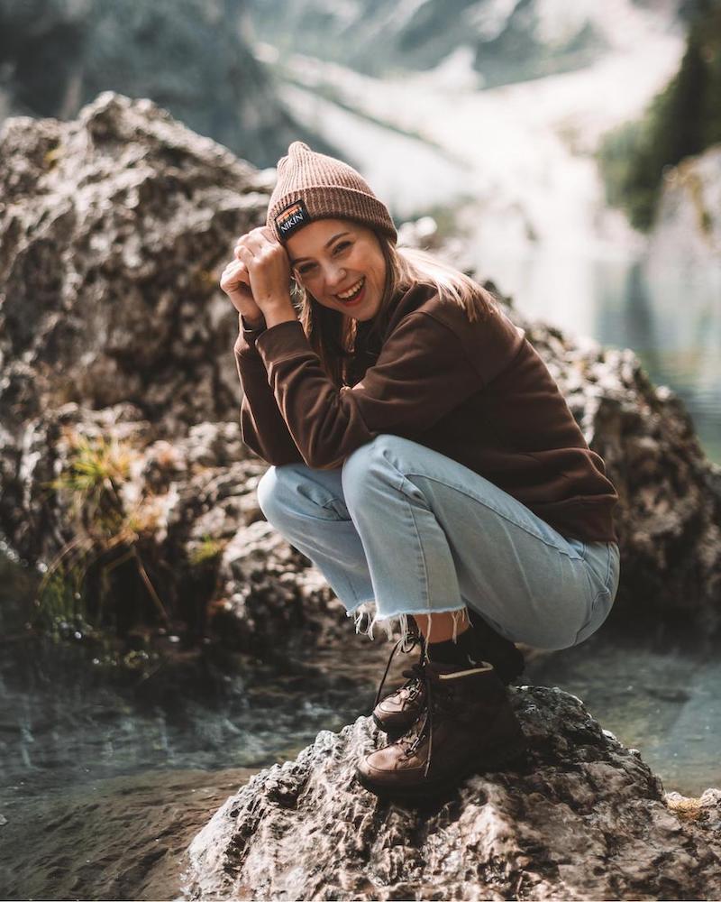 Treeanie Ribbed Patch Walnut - BEANIE - NIKIN EU