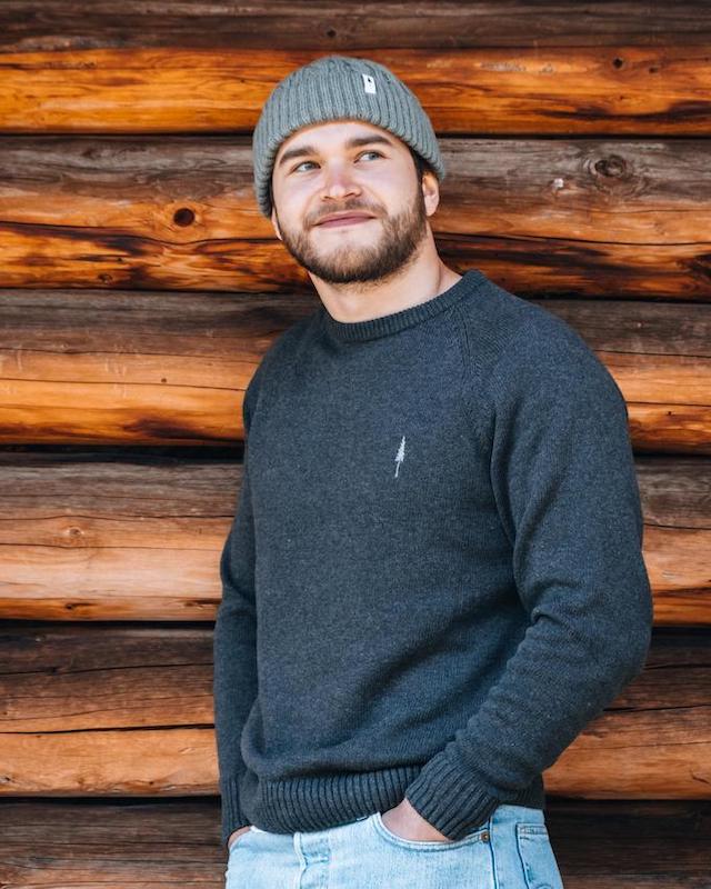 TreePull Cosy Anthracite Mel - PULLOVER - NIKIN EU