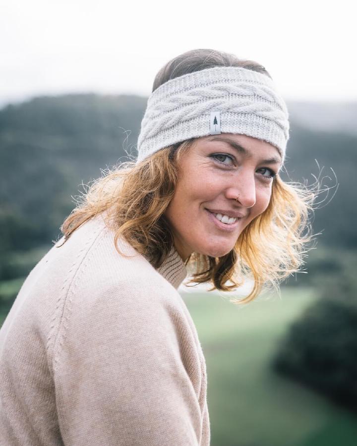 TreeHeadband Cable Knit Chalk - HEADBAND - NIKIN EU