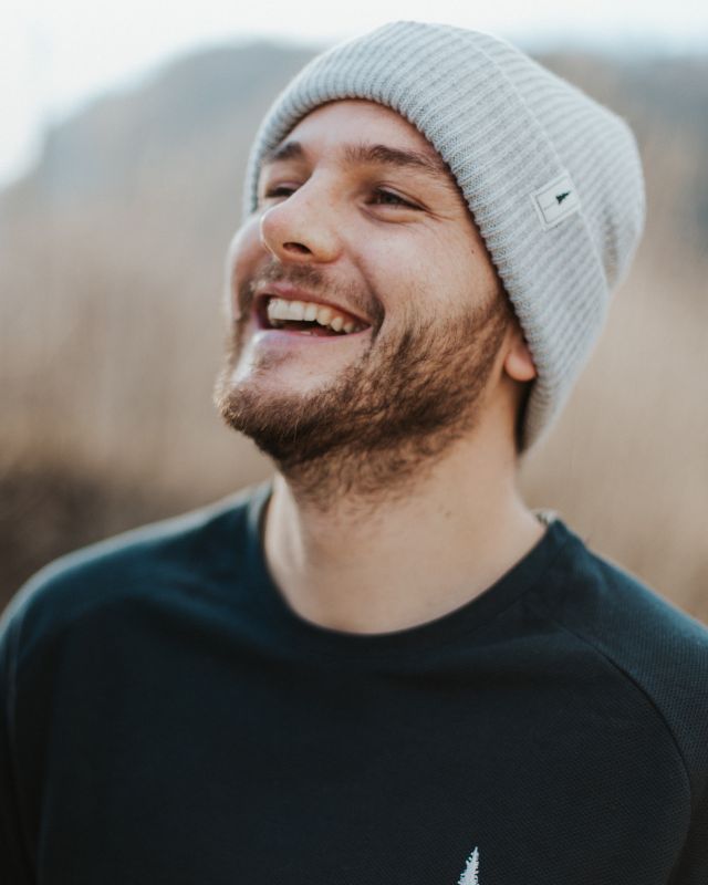 Treeanie Ribbed Light Grey Mel - BEANIE - NIKIN EU