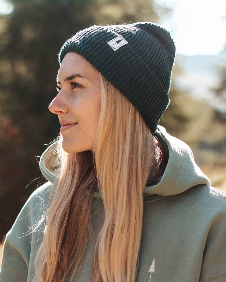 Treeanie Ribbed Petrol - BEANIE - NIKIN EU