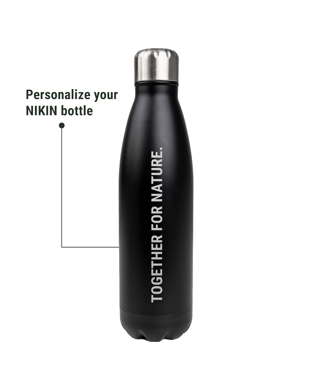 TreeBottle Personnalisé (big text) - Black - BOTTLE - NIKIN