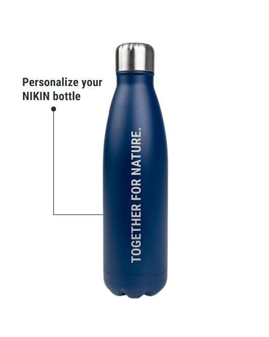 TreeBottle Personnalisé (grand texte) Navy - BOTTLE - NIKIN EU