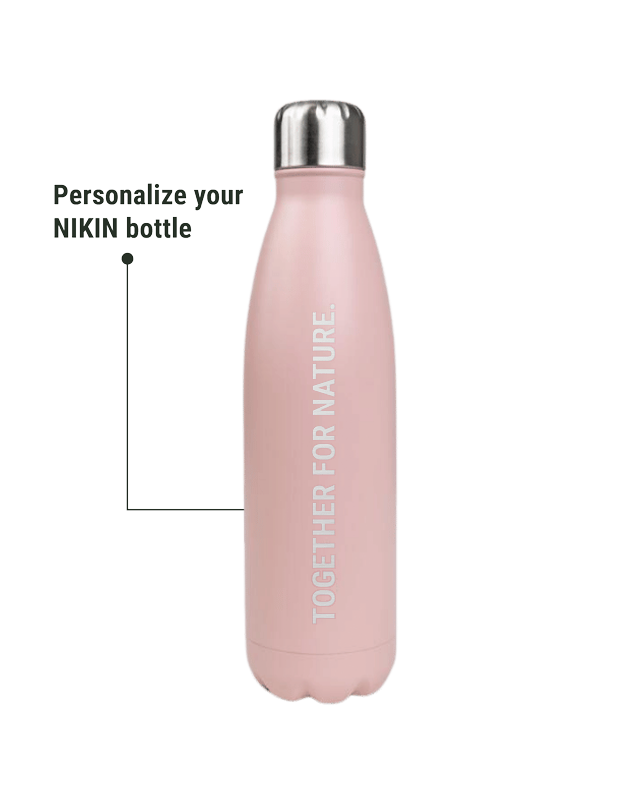 TreeBottle Personnalisé (grand texte) Rose - BOTTLE - NIKIN EU