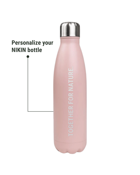 TreeBottle Personnalisé (grand texte) Rose - BOTTLE - NIKIN EU