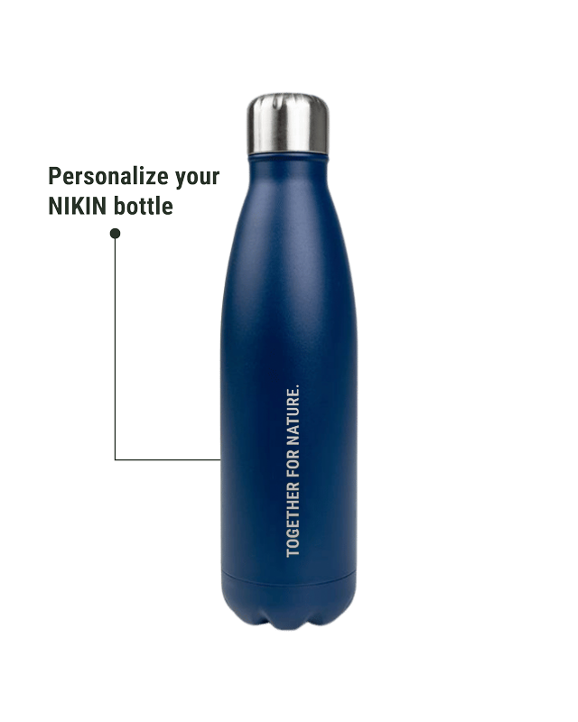 TreeBottle Personalized (small text) Navy - BOTTLE - NIKIN EU