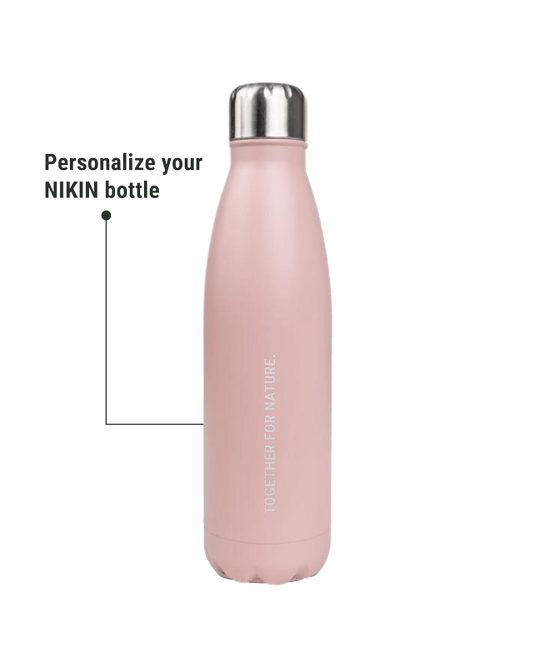 TreeBottle Personnalisé (petit texte) Rose - BOTTLE - NIKIN EU