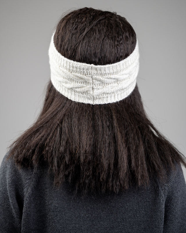 TreeHeadband Cable Knit - Chalk - HEADBAND - NIKIN