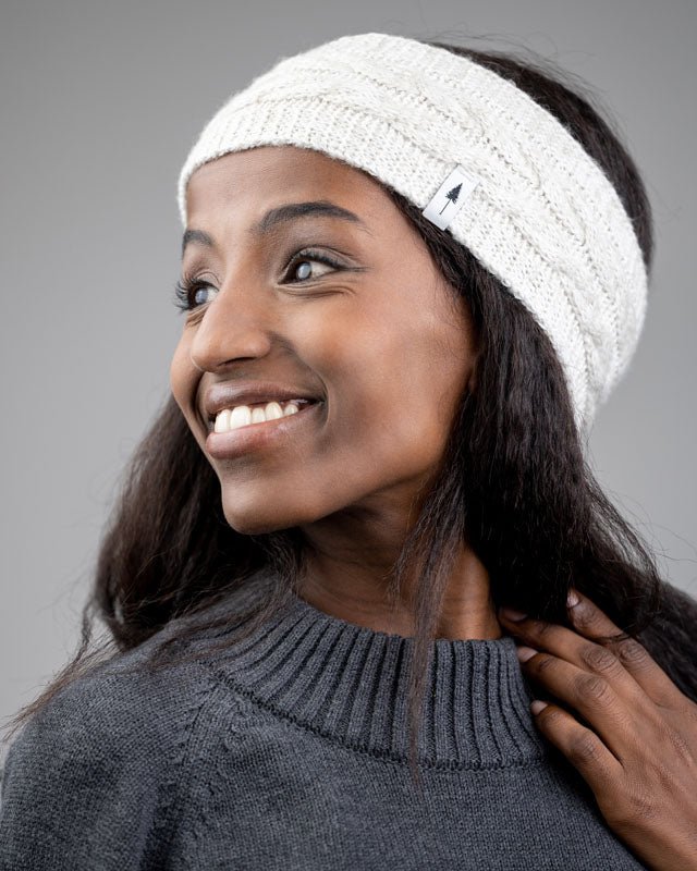 TreeHeadband Cable Knit - Craie - HEADBAND - NIKIN