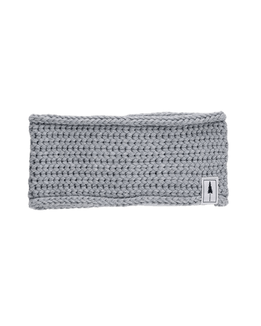 TreeHeadband Knitted Fleece Light Grey Mel - HEADBAND - NIKIN EU