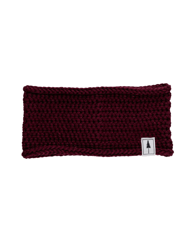 TreeHeadband Knitted Fleece Bordeaux - HEADBAND - NIKIN EU