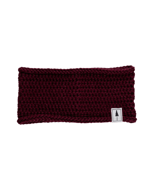 TreeHeadband Knitted Fleece Bordeaux - HEADBAND - NIKIN EU