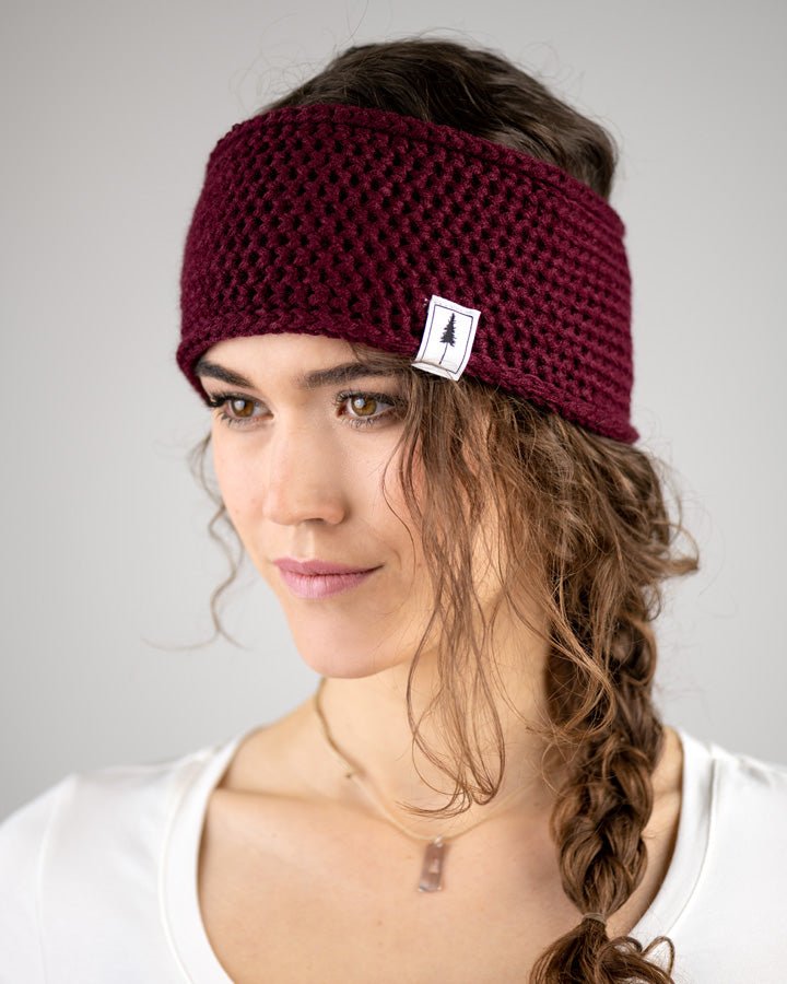 TreeHeadband Toison tricotée - Bordeaux - HEADBAND - NIKIN