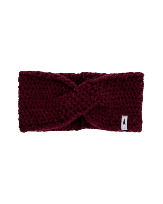 TreeHeadband Knitted Twist Bordeaux - HEADBAND - NIKIN EU