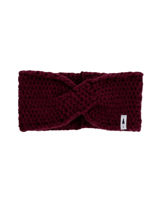 TreeHeadband Knitted Twist Bordeaux - HEADBAND - NIKIN EU