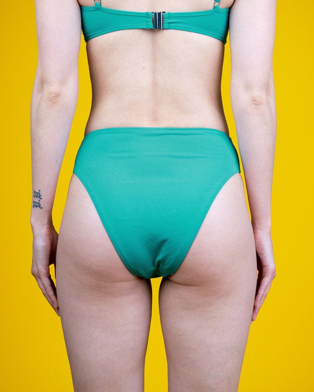Treekini Bottom High Waist Femmes - Vert de mer - SWIMWEAR - NIKIN