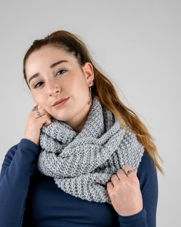 TreeScarf Tube - Light Grey Mel - SCARF - NIKIN