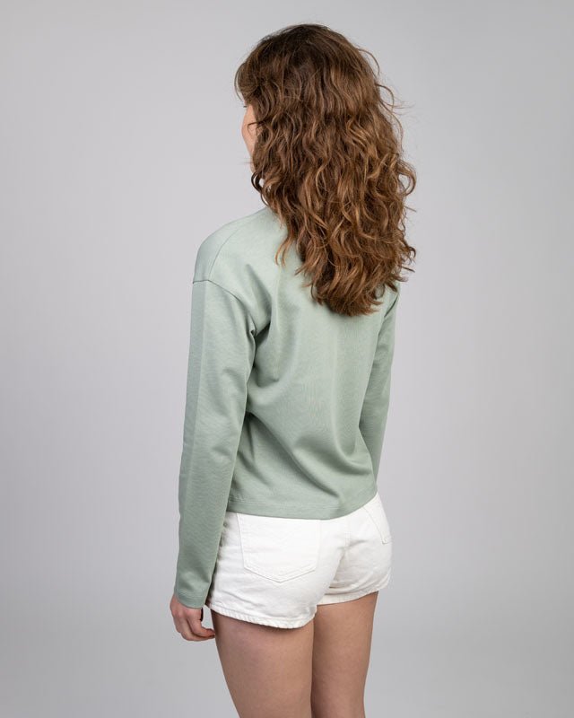 TreeShirt Longsleeve Dropshoulder Women - Cool Matcha - TSHIRT - NIKIN