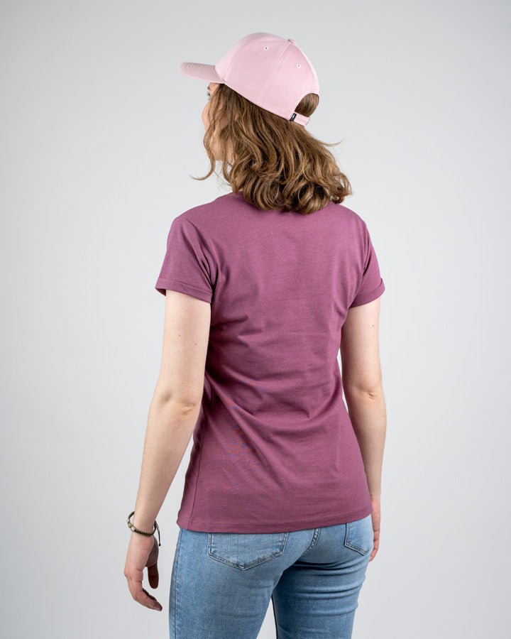 TreeShirt Pocket Femmes - Bordeaux Mel - TSHIRT - NIKIN