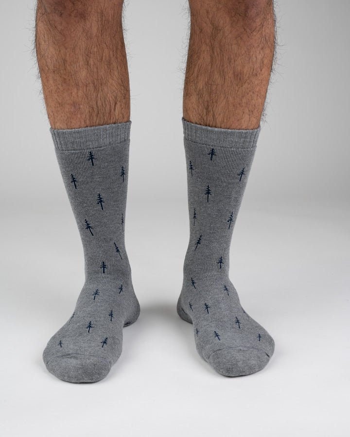 TreeSocks Cosy Allover - Grey-Navy - CHAUSSURES - NIKIN