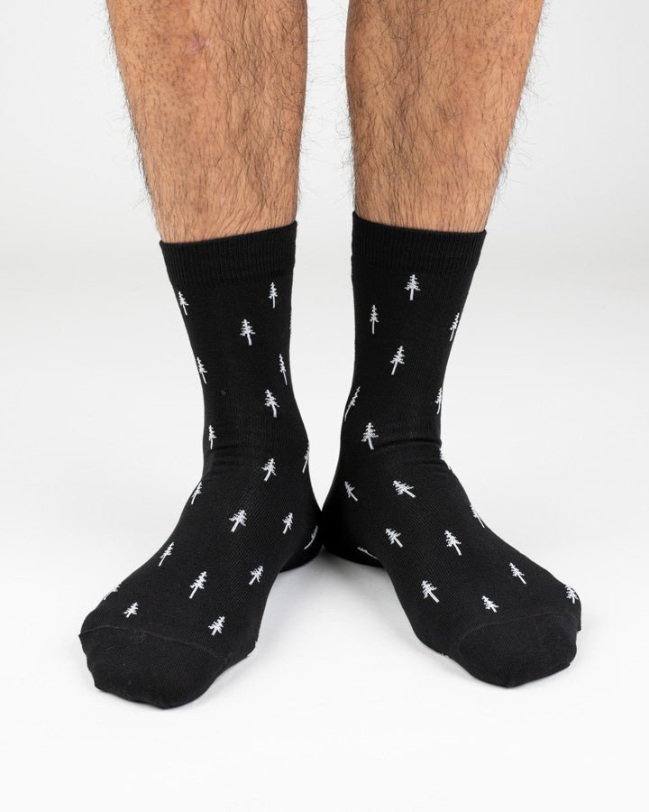 TreeSocks Standard Allover - Black - SOCKS - NIKIN