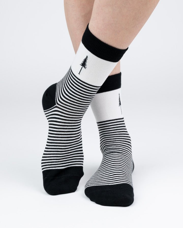 TreeSocks Standard Stripes - Black - SOCKS - NIKIN