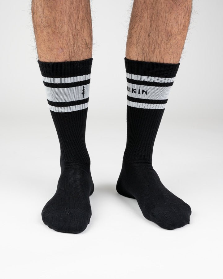 TreeSocks Stripes College - Black - CHAUSSURES - NIKIN