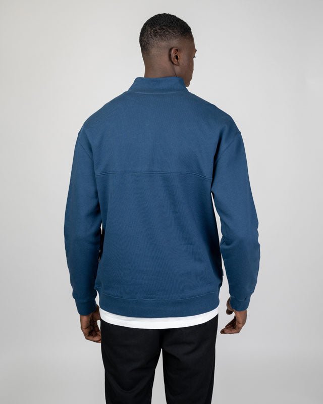 TreeSweater Quarter Zip - Midnight Blue - SWEATER - NIKIN