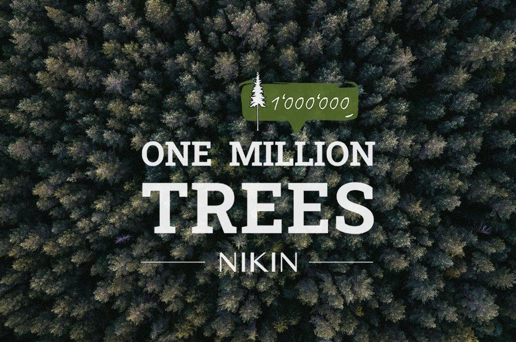 Un million d'arbres plantés - NIKIN franchit une nouvelle étape - NIKIN EU