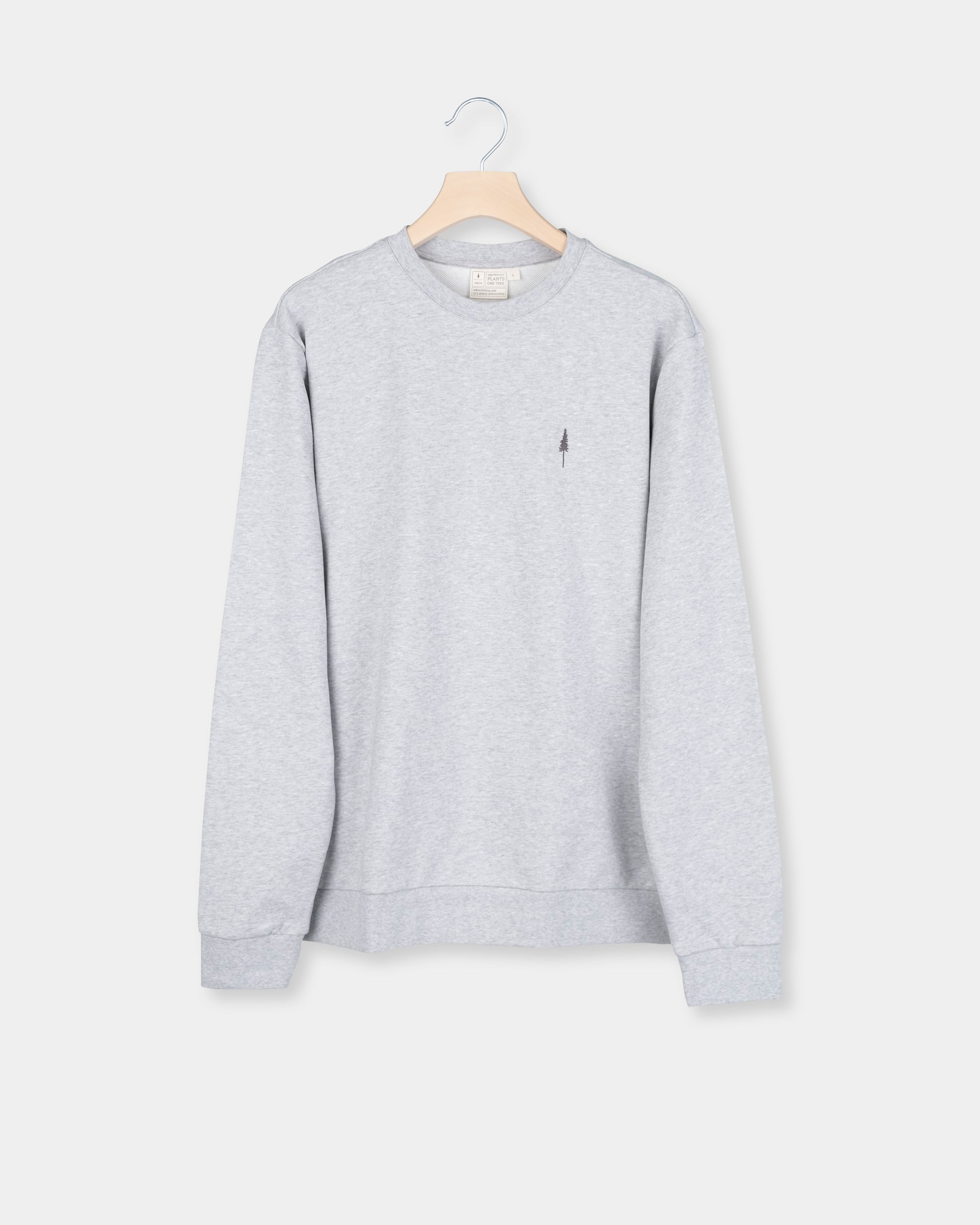 TreeSweater Grey Mel - SWEATER - NIKIN EU