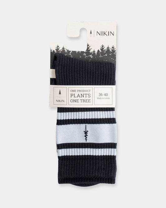 TreeSocks Stripes College Black