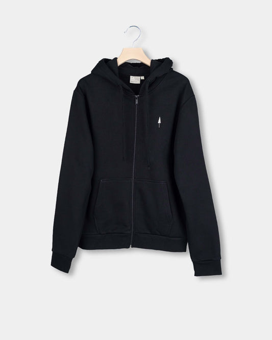 TreeHoodie Zip Noir