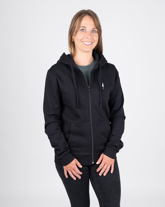 TreeHoodie Zip Noir