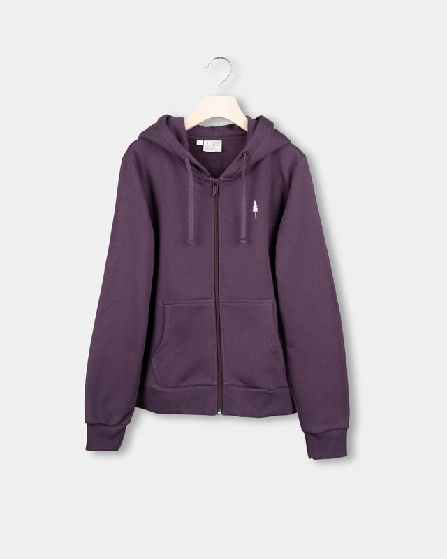 TreeHoodie Zip Femmes Deep Purple