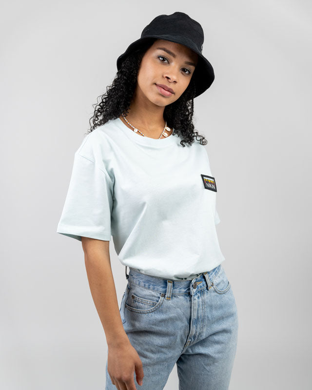 Ice Blue | TreeShirt Patch Relaxed Unisex - T-Shirt - NIKIN