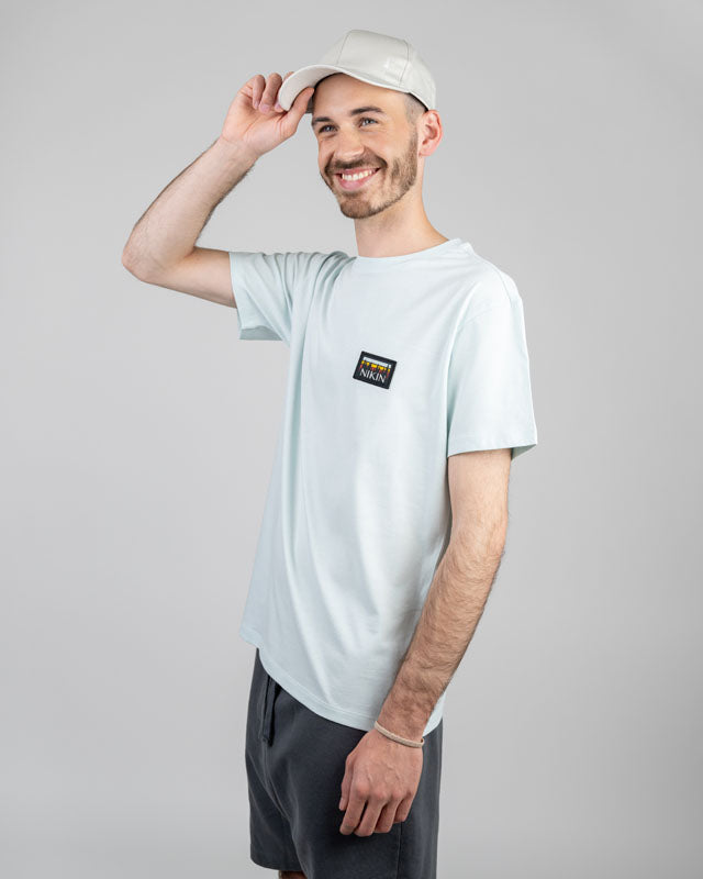 Ice Blue | TreeShirt Patch Relaxed Unisex - T-Shirt - NIKIN