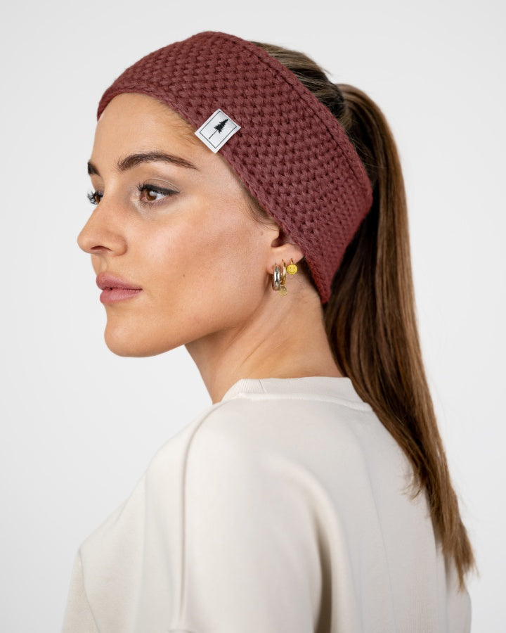 TreeHeadband Knitted Fleece Chestnut