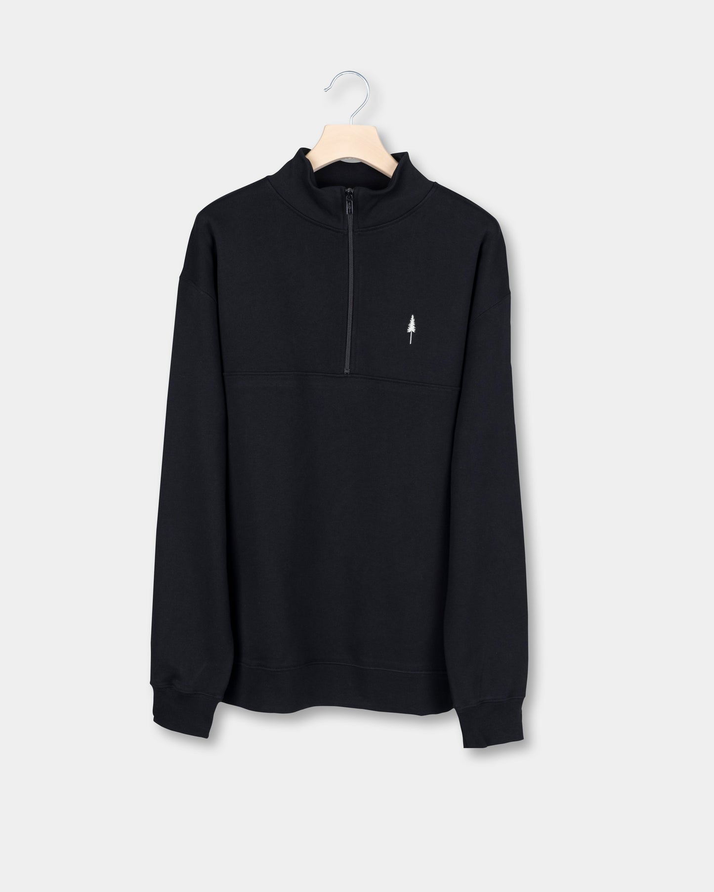 TreeSweater Quarter Zip Black