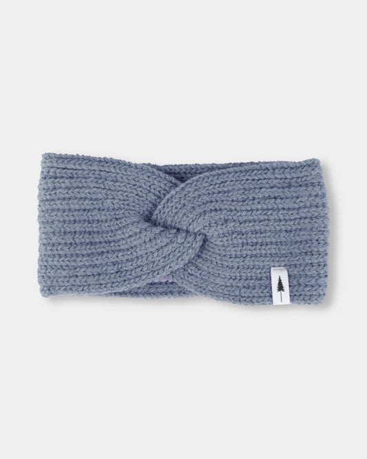 TreeHeadband Knitted Twist Cosy Steel Blue