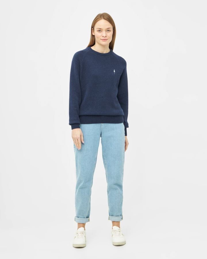 TreePullover Cosy Navy Mel