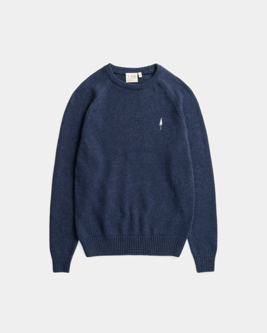 TreePullover Cosy Navy Mel