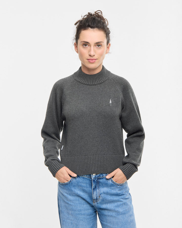 TreePullover Cosy Women Anthracite Mel