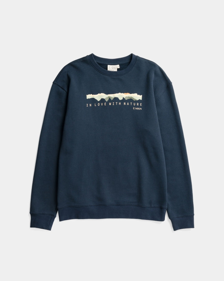 TreeSweater Panorama de la montagne Dark Navy